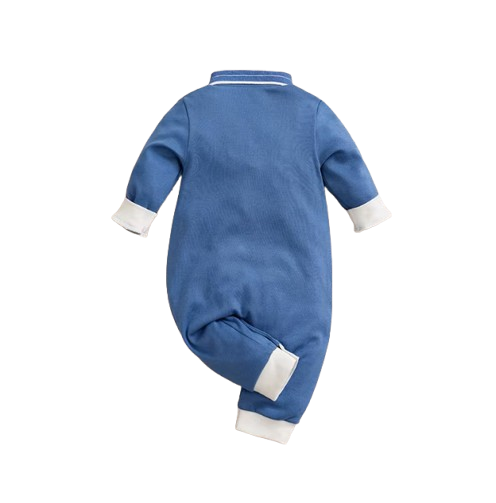 The Matteo - Baby Boy Blue Preschool Long Sleeve Jumpsuit