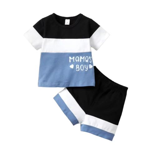 The Messiah - Baby Boy Mama's Boy Short Sleeve T-Shirt + Short Pants