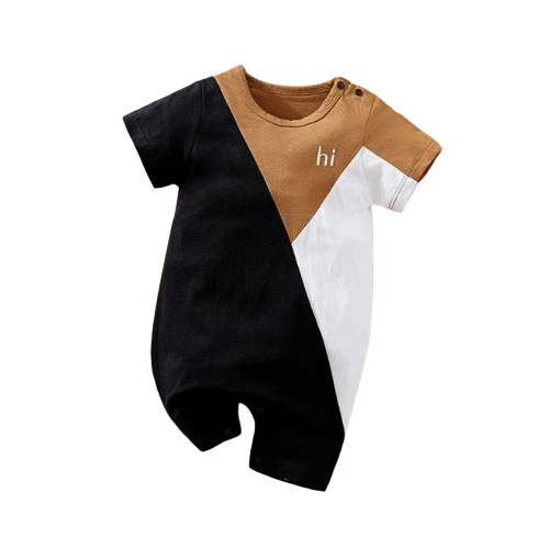 The Nicholas - Baby Unisex Literary Leisure Letter Embroidered Cotton Bodysuit