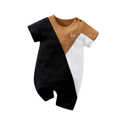 The Nicholas - Baby Unisex Literary Leisure Letter Embroidered Cotton Bodysuit