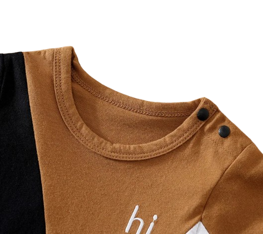 The Nicholas - Baby Unisex Literary Leisure Letter Embroidered Cotton Bodysuit