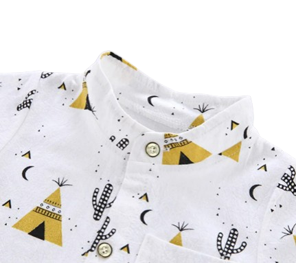 The Noah - Cool Pyramid Short-Sleeved Shirt Set