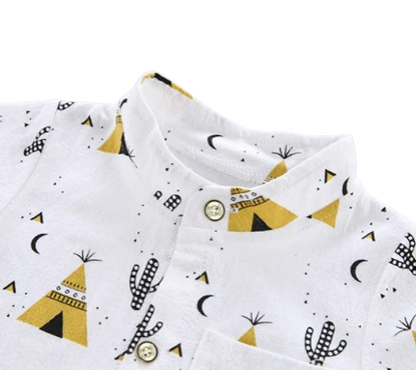 The Noah - Cool Pyramid Short-Sleeved Shirt Set