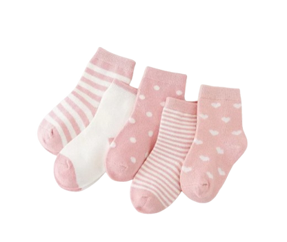 The Reese - Kids Pure Cotton Socks Pink