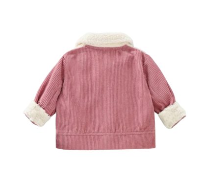 The Ryleigh - Baby Unisex Corduroy Patchwork Single-Breasted Jacket