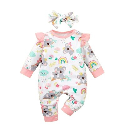 The Sage - Koala Romper + Headband