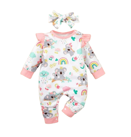 The Sage - Koala Romper + Headband