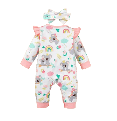 The Sage - Koala Romper + Headband