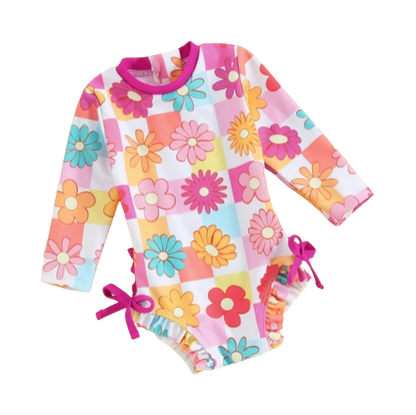 The Samara - Baby Girl Flower & Butterfly Print Bikini Swimsuits