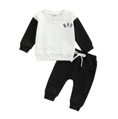 The Sebastian - Baby Boy Letter Long Sleeve + Pants