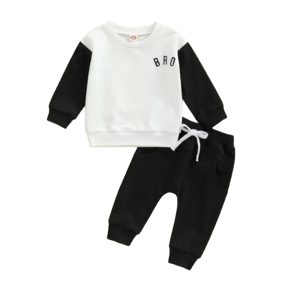 The Sebastian - Baby Boy Letter Long Sleeve + Pants