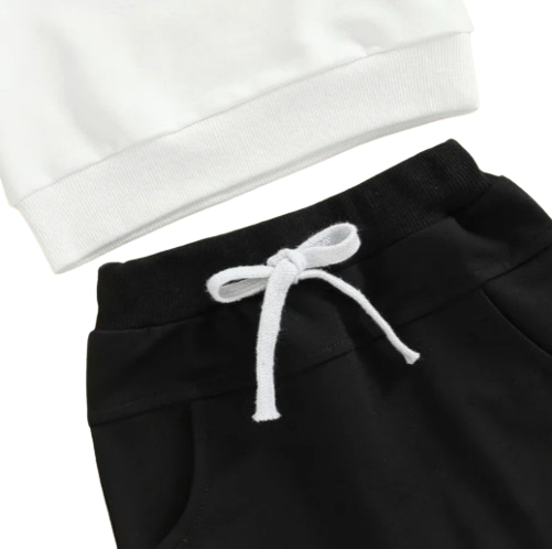 The Sebastian - Baby Boy Letter Long Sleeve + Pants