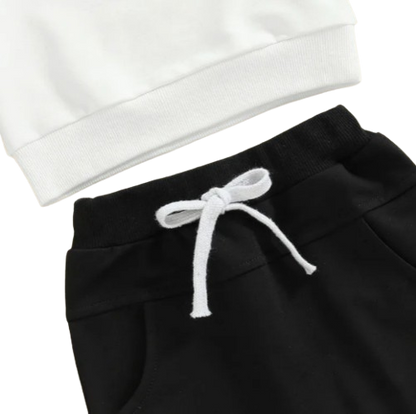 The Sebastian - Baby Boy Letter Long Sleeve + Pants