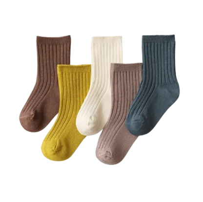 The Silas - Baby Unisex 5pairs Cotton Socks