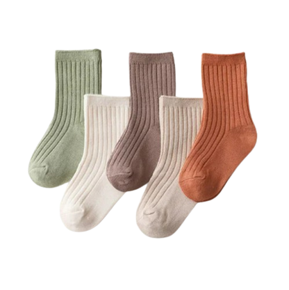 The Silas - Baby Unisex 5pairs Cotton Socks