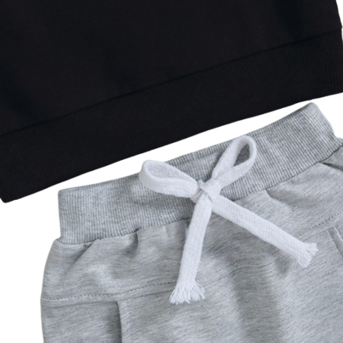 The Soren - Baby Contrast Sweatshirt Trouser Set