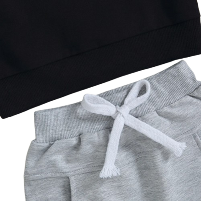 The Soren - Baby Contrast Sweatshirt Trouser Set