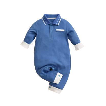 The Theo - Baby Boy Blue Preschool Cotton Bodysuit