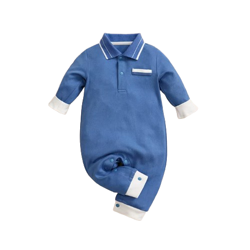 The Theo - Baby Boy Blue Preschool Cotton Bodysuit