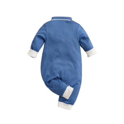 The Theo - Baby Boy Blue Preschool Cotton Bodysuit