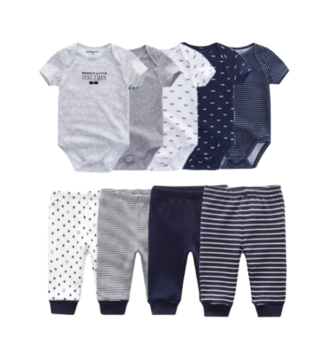 The Wyatt - Blue Gentlemen Unisex Rompers + Pants