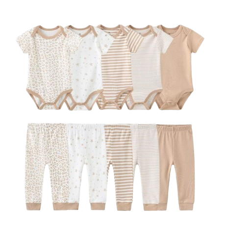 The Wyatt - Brown Unisex Rompers + Pants