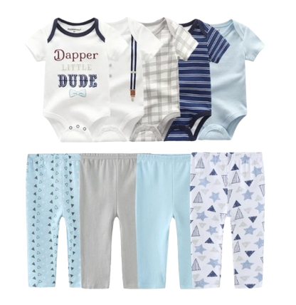 The Wyatt - Dapper Little Dude Unisex Rompers + Pants