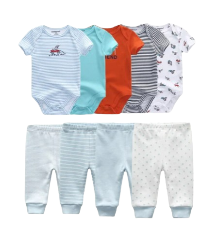 The Wyatt - Little Boy Cool Unisex Rompers + Pants