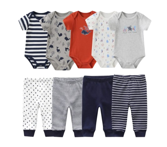 The Wyatt - Ocean Creatures Unisex Rompers + Pants