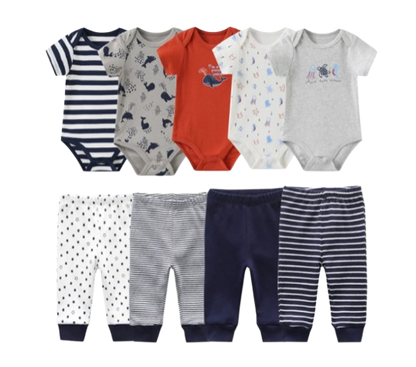 The Wyatt - Ocean Creatures Unisex Rompers + Pants