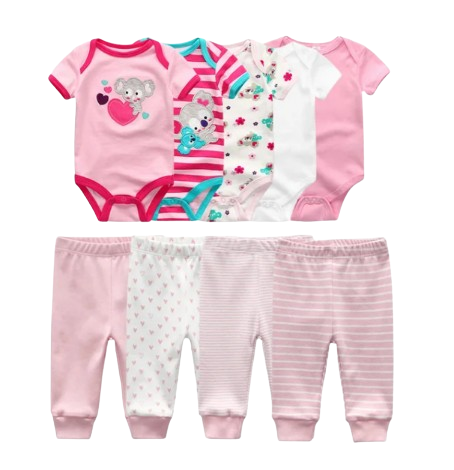 The Wyatt - Pink Koala Unisex Rompers + Pants