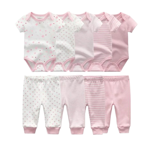 The Wyatt - Shades of Pink Unisex Rompers + Pants