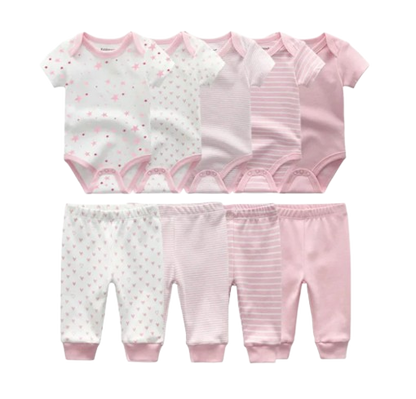 The Wyatt - Shades of Pink Unisex Rompers + Pants