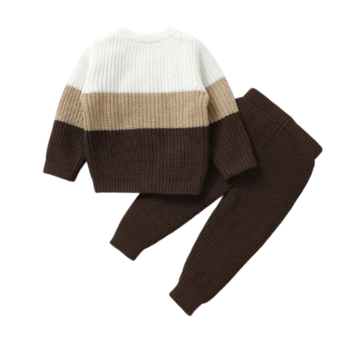 The Xander - Baby Unisex Knitted Long Sleeve Pullovers Jumpers + Trousers