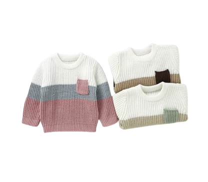 The Xander - Baby Unisex Knitted Long Sleeve Pullovers Jumpers + Trousers