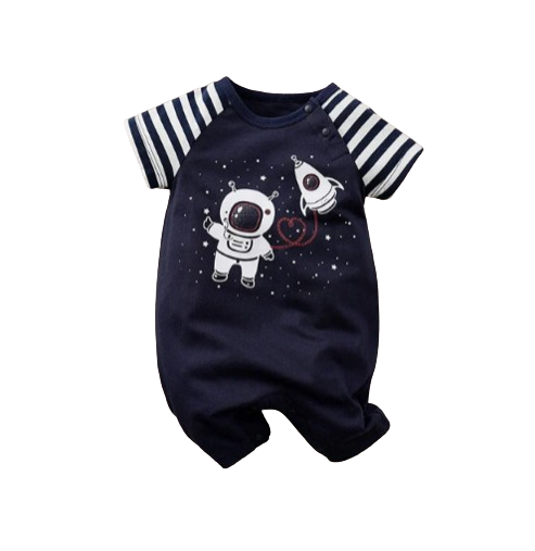 The Xavier - Baby Unisex Astronaut Print Jumpsuit