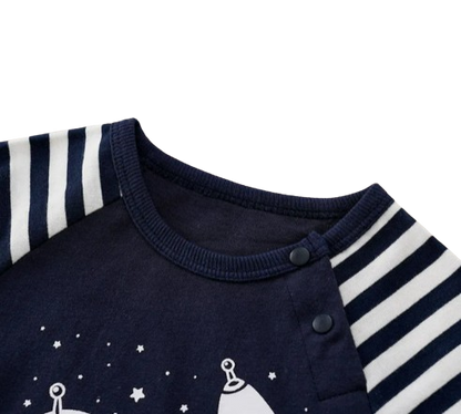 The Xavier - Baby Unisex Astronaut Print Jumpsuit