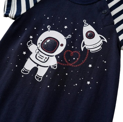 The Xavier - Baby Unisex Astronaut Print Jumpsuit