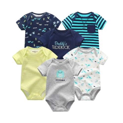 The Yen - 6pcs Unisex Romper/ Onesies - Daddy's Sidekick Set