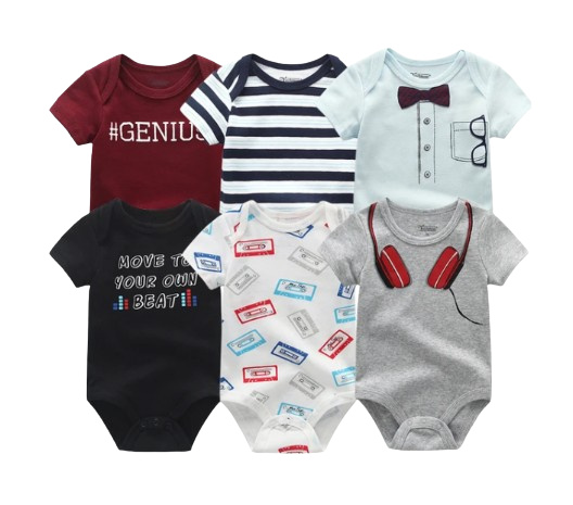 The Yen - 6pcs Unisex Romper/ Onesies - Genius Set