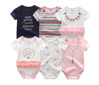 The Yen - 6pcs Unisex Romper/ Onesies - Leave A Little Sparkle Set