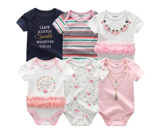 The Yen - 6pcs Unisex Romper/ Onesies - Leave A Little Sparkle Set