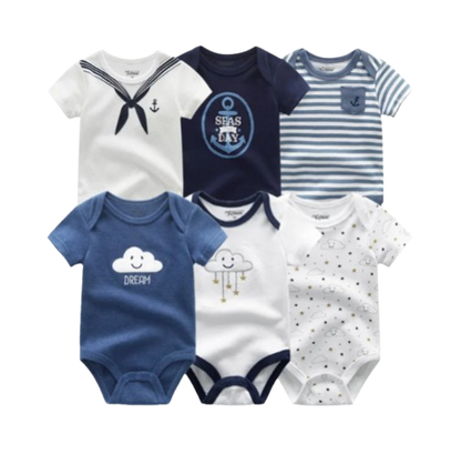 The Yen - 6pcs Unisex Romper/ Onesies - Sailor Set