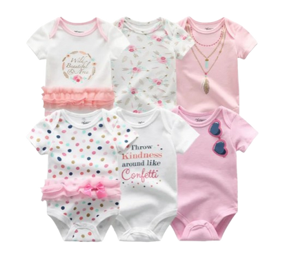 The Yen - 6pcs Unisex Romper/ Onesies - Throw Kindness Set