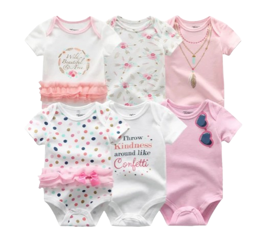 The Yen - 6pcs Unisex Romper/ Onesies - Throw Kindness Set