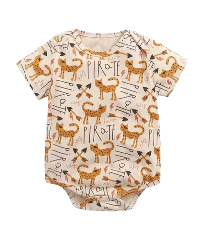 The George - Baby Unisex Short Sleeve Cute Cartoon Romper