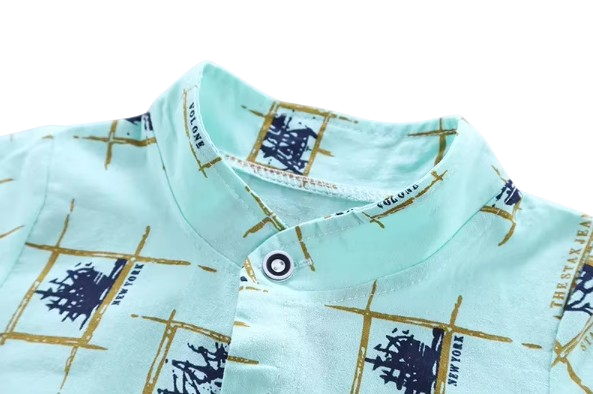 The Richard - Baby Boy Summer Casual Print Short Sleeve Tops + Shorts