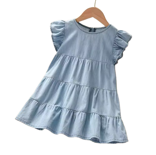 The Josie - Baby Girl Blue Dress Denim