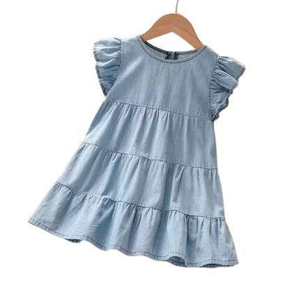 The Josie - Baby Girl Blue Dress Denim