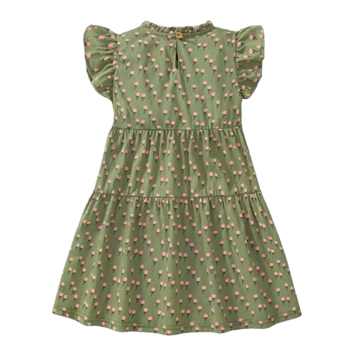 The Lucia - Baby Girl Cartoon Flower Print Dress